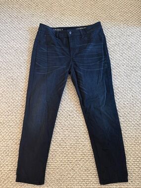 Laurie Felt Dark Blue Cropped Ankle Jeans